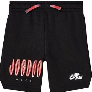 JORDAN x NIKE MJ MVP Big Kids Youth Boys Large Drawstring Fleece Shorts Black